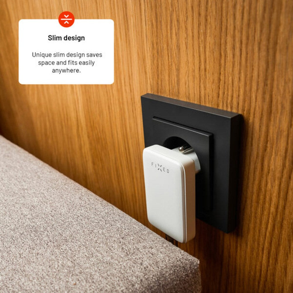 FIXED Slim 30W USB-C - GaN-oplader - Hvid