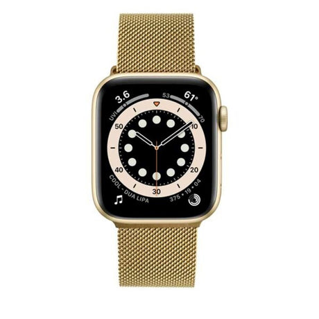 Apple Watch (42/44/SE/45/49mm) - Fixed - Mesh Rem - Guld