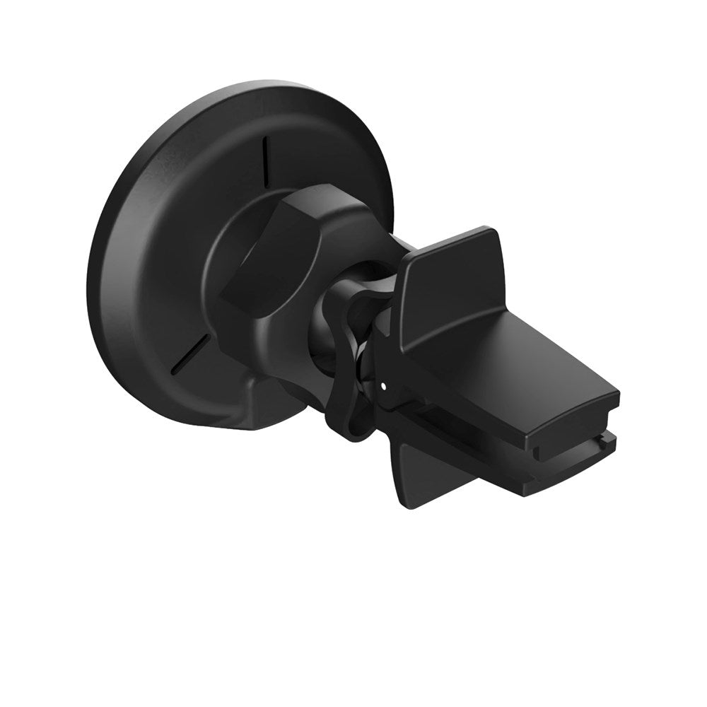 Fixed MagRound 15W Magnetisk Mobilholder 15W Trådløs Oplader - MagSafe Kompatibel - Sort