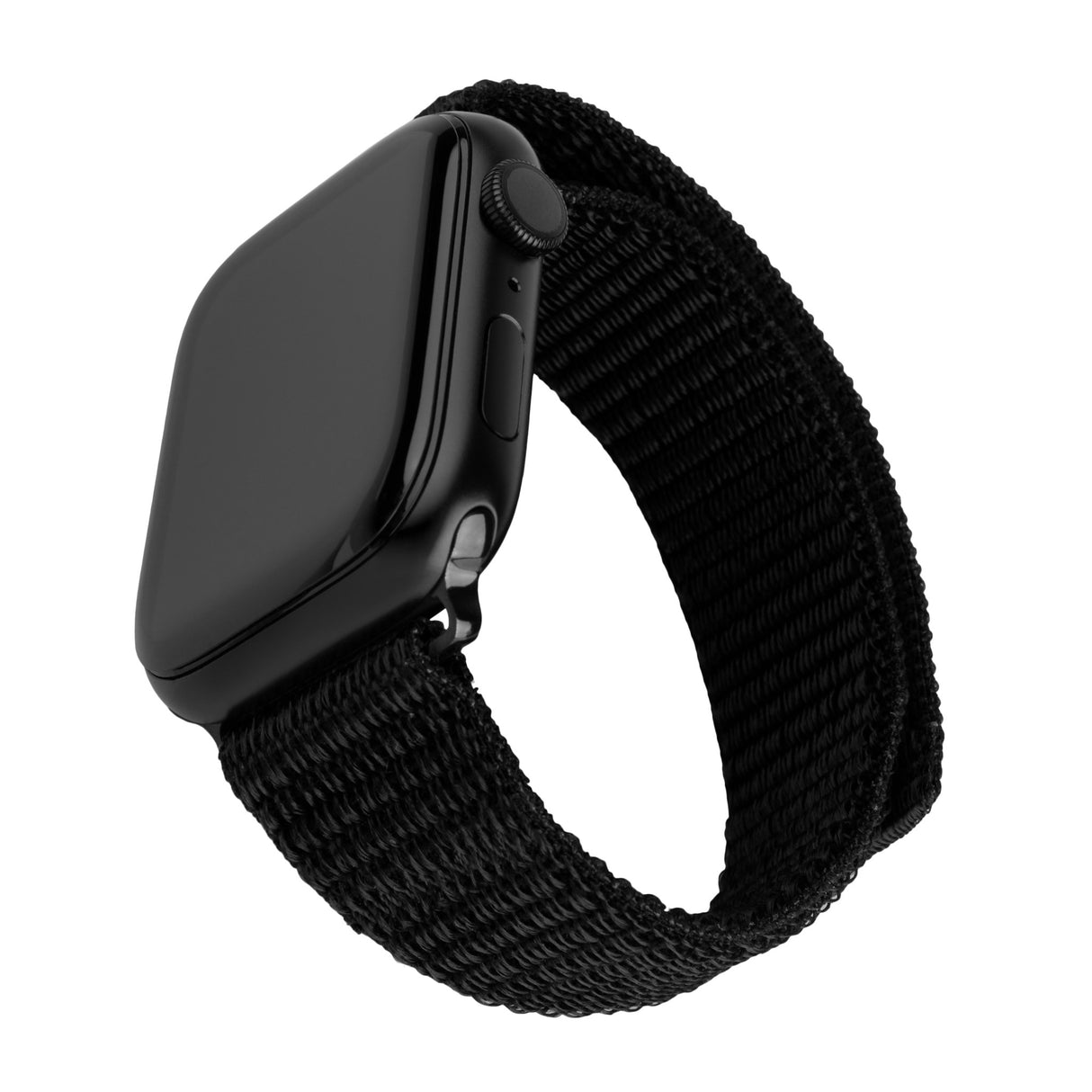 Apple Watch (42/44/SE/45/46/49mm) Fixed Nylon Urrem - Sort