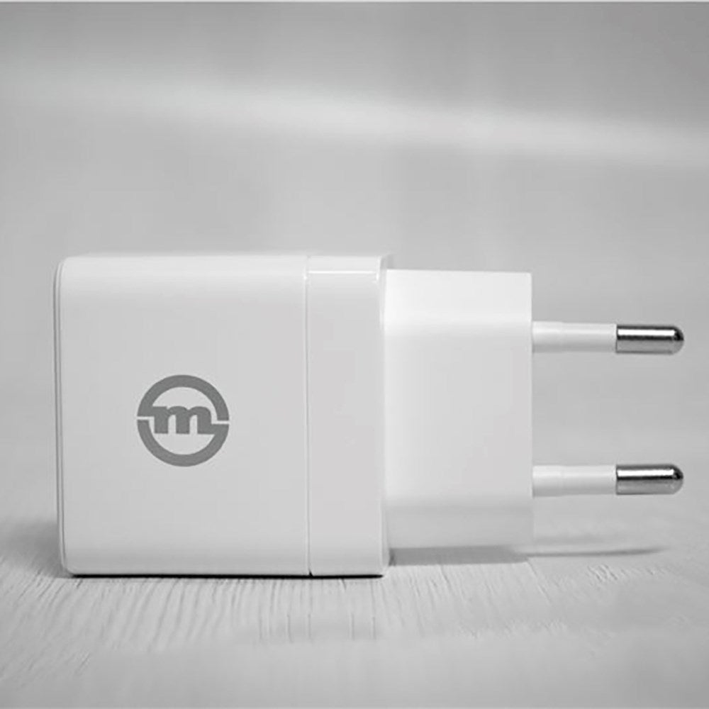 Mobile Origin Super Charger GaN 35W Vægoplader m. 2x USB-C - Hvid