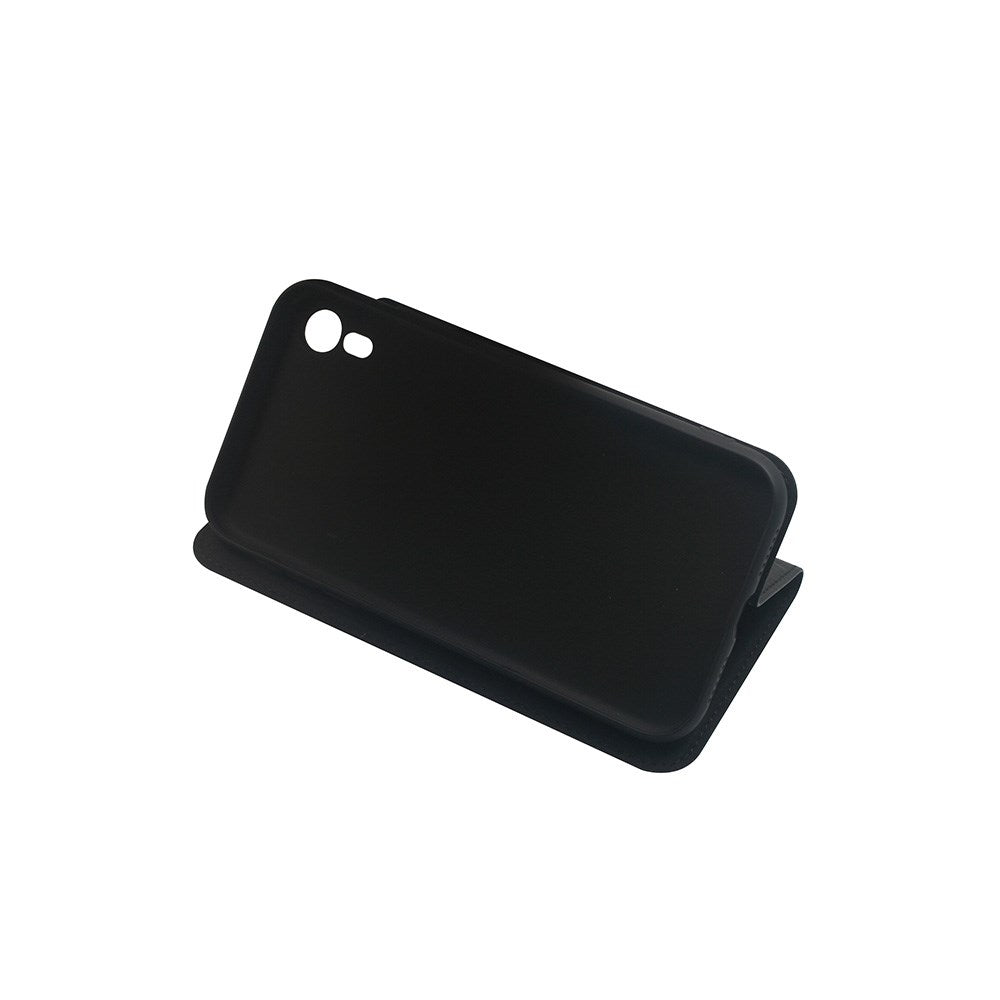 GreenMind - iPhone XR - Kunstlæder Flip Cover m. Kortholder & Ståfunktion - Sort