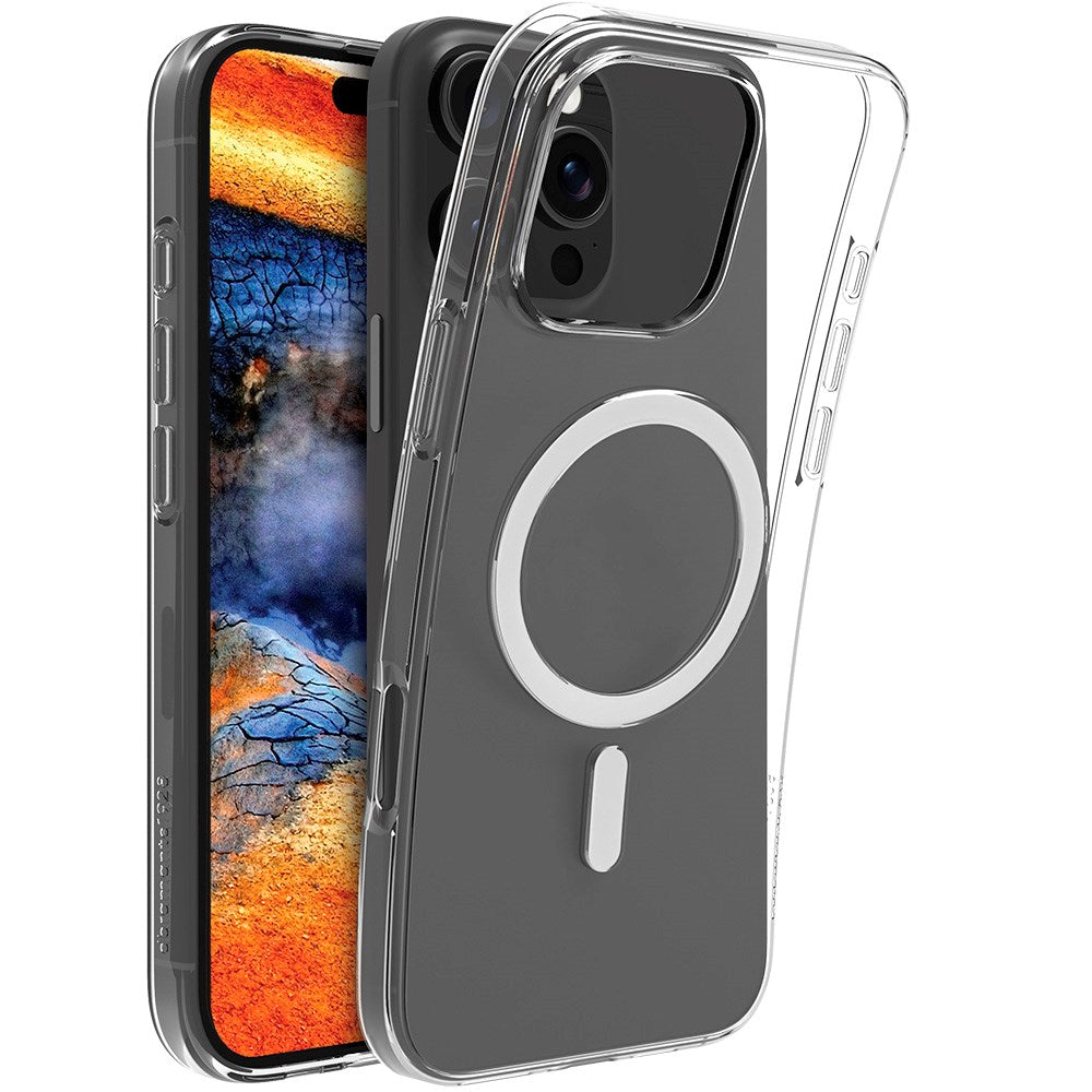 iPhone 16 Pro dbramante1928 Greenland Pro Cover - 100% Genbrugsplast - MagSafe Kompatibel - Clear