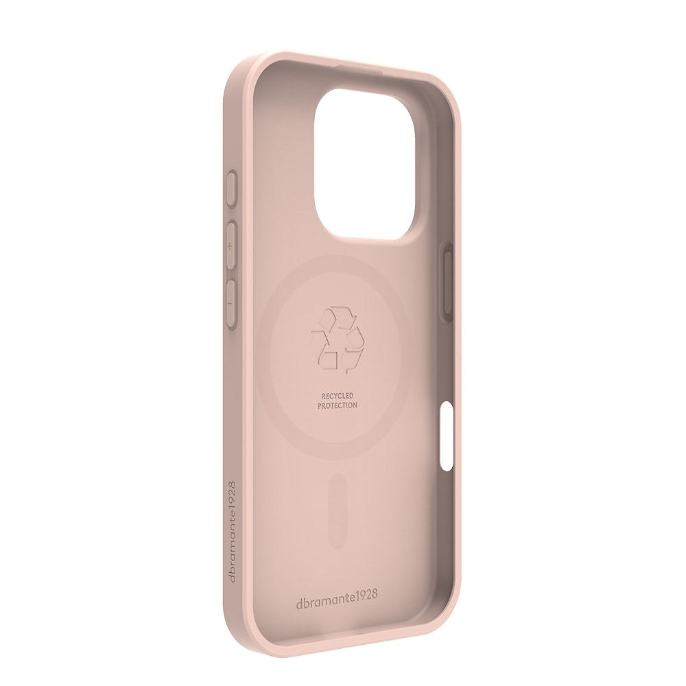 iPhone 16 Pro dbramante1928 Greenland Pro Cover - 100% Genbrugsplast - MagSafe Kompatibel - Pink Sand