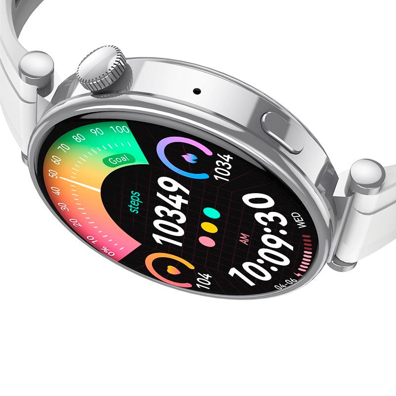 XO GT4 Mini Smartwatch - inkl. Udskiftelige Urskiver - Sølv