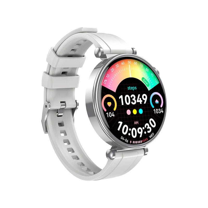 XO GT4 Mini Smartwatch - inkl. Udskiftelige Urskiver - Sølv