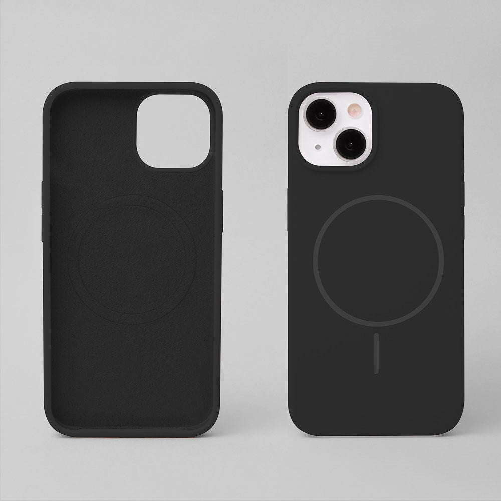 iPhone 16 Pro Silicone Thin Mobil Cover - MagSafe Kompatibel - Sort