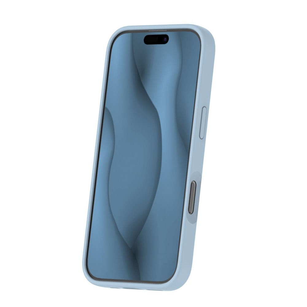 iPhone 16 Pro Silicone Thin Mobil Cover - MagSafe Kompatibel - Lyseblå