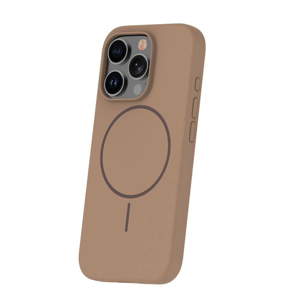 iPhone 17e / 16e Silicone Thin Mobil Cover - MagSafe Kompatibel - Brun