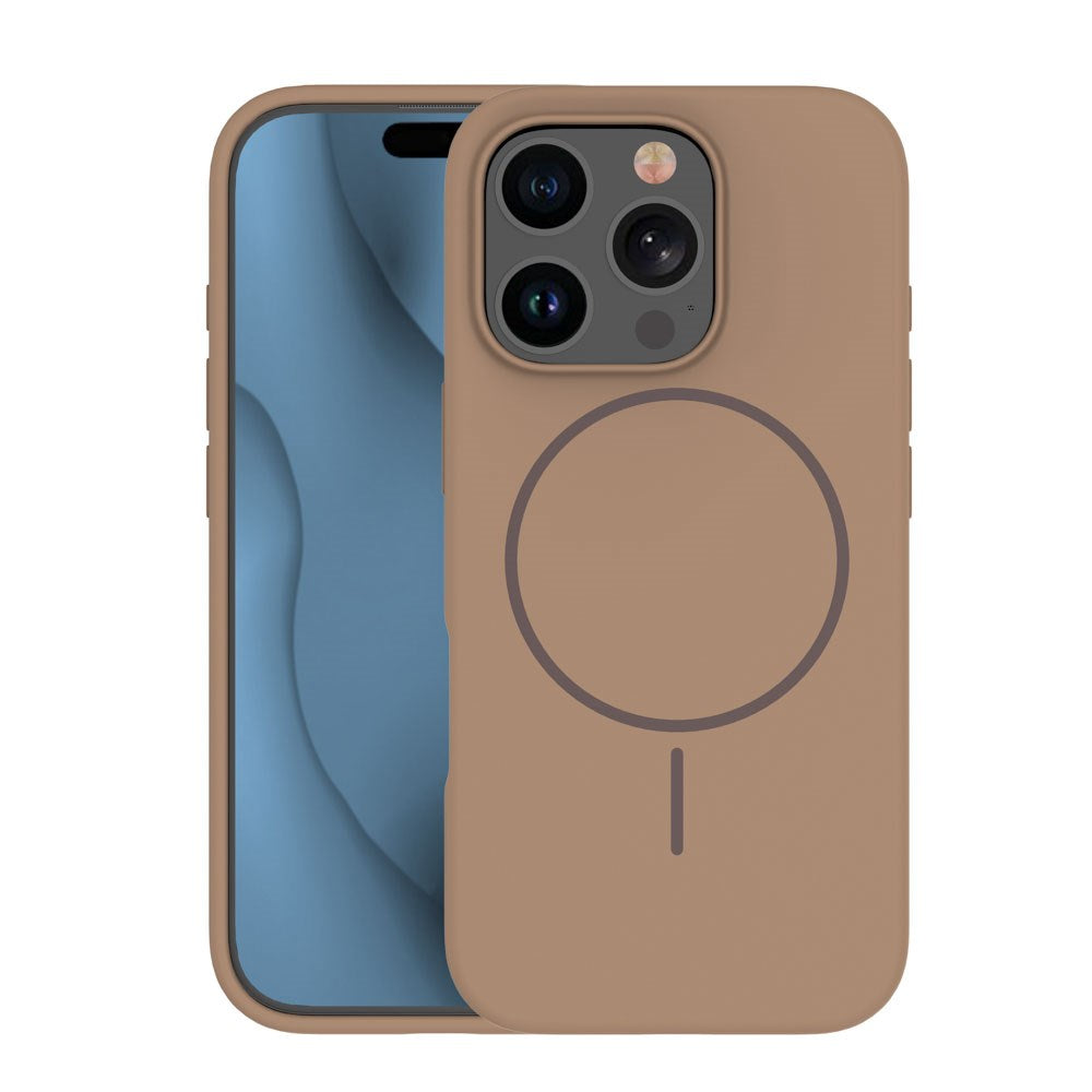 iPhone 17e / 16e Silicone Thin Mobil Cover - MagSafe Kompatibel - Brun