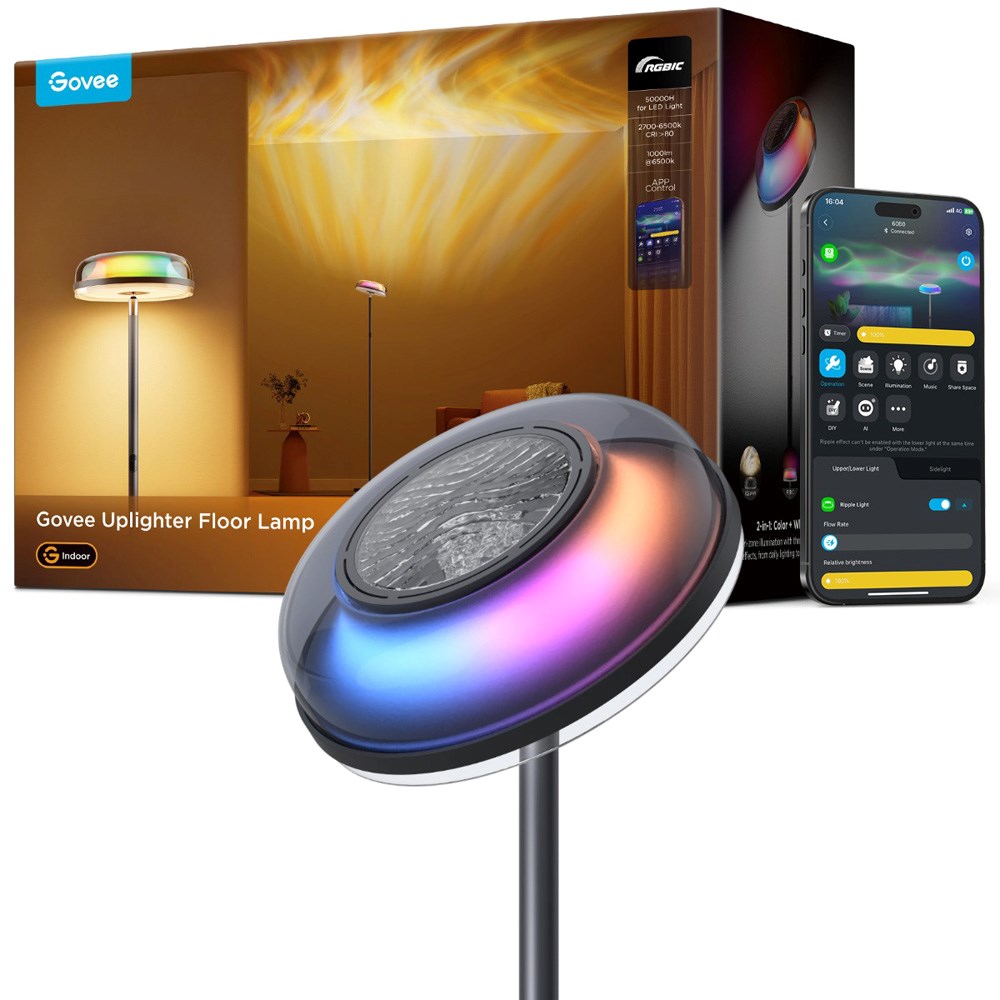 Govee - Uplighter Floor Lamp - Sort