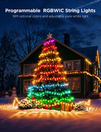 Govee Julelys LED Udendørs/Indendørs - 20M - Grøn