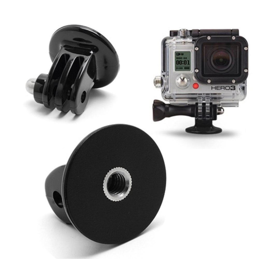 GearMate Tripod Kamera Mount til GoPro Hero 8 / 7 / 6 / 5 / 4 / 3+ / 3 - Sort