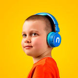 Niceboy Hive Kiddie Bluetooth On-Ear Hovedtelefoner til Børn m. Lydbegrænser - Blå