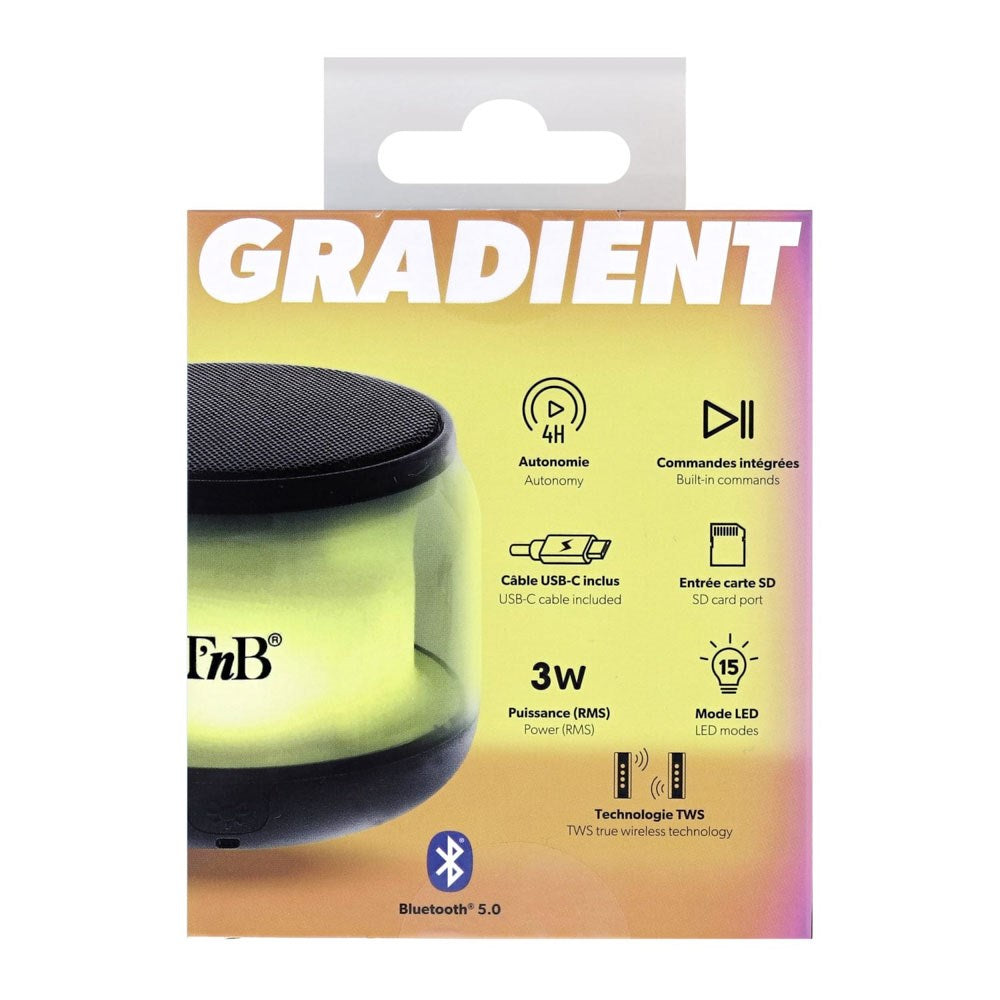 T'NB Gradient Bluetooth Højtaler - Sort