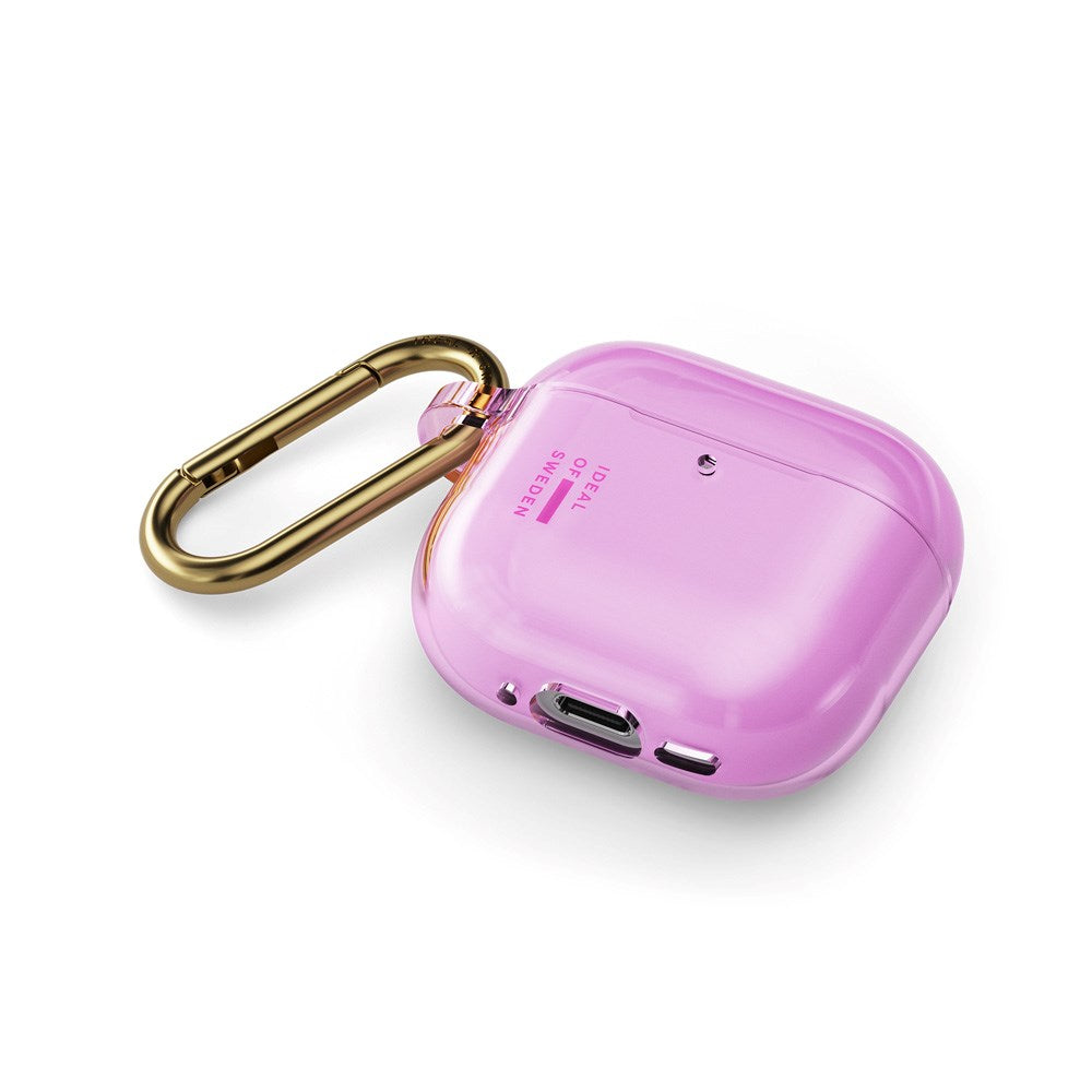 AirPods (4. Gen.) iDeal of Sweden Clear Case m. Karabinhage - Light Pink