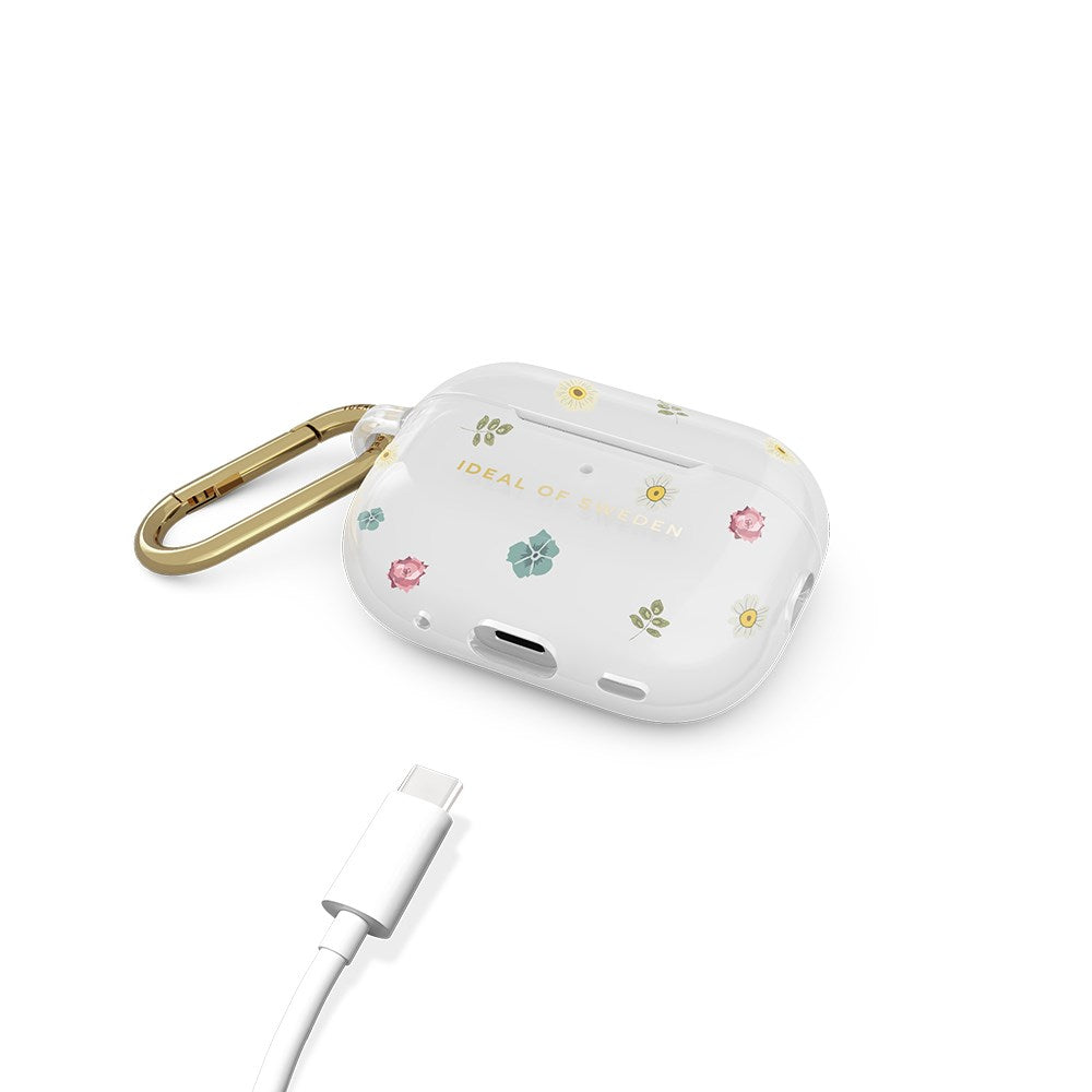 AirPods Pro (1. & 2. Gen.) iDeal of Sweden Clear Case m. Karabinhage - Petite Floral