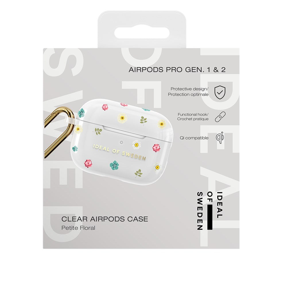 AirPods Pro (1. & 2. Gen.) iDeal of Sweden Clear Case m. Karabinhage - Petite Floral