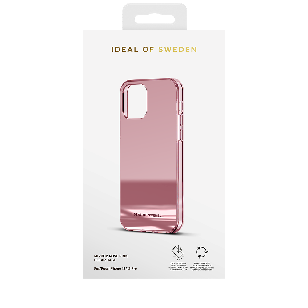 iDeal Of Sweden iPhone 12 Pro / 12 Mirror Cover - Mirror Rose Pink