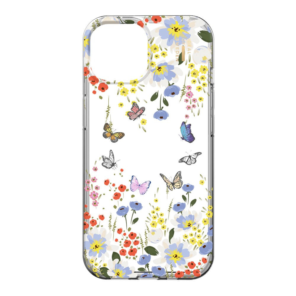 iPhone 16e / 15 / 14 / 13 iDeal Of Sweden Clear Cover - Artistic Garden