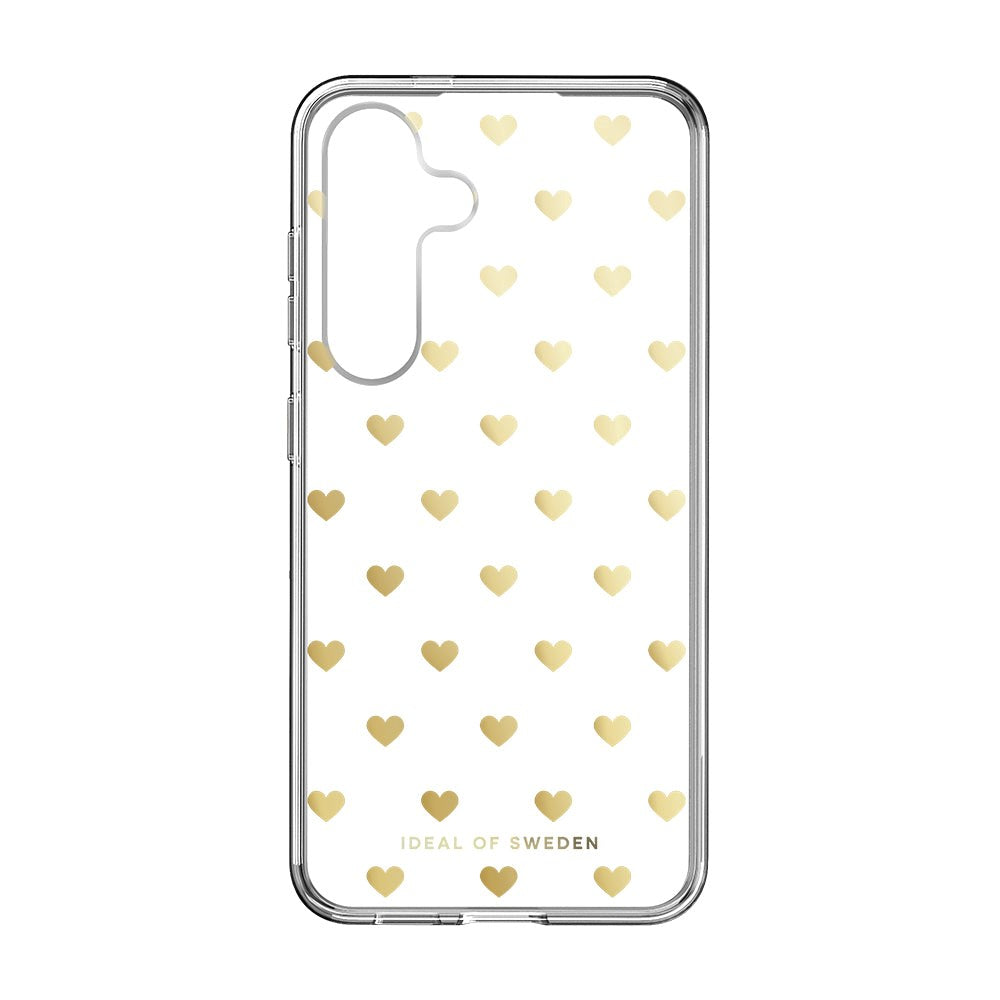 Samsung Galaxy S24 iDeal Of Sweden Clear Case Cover - Golden Hearts