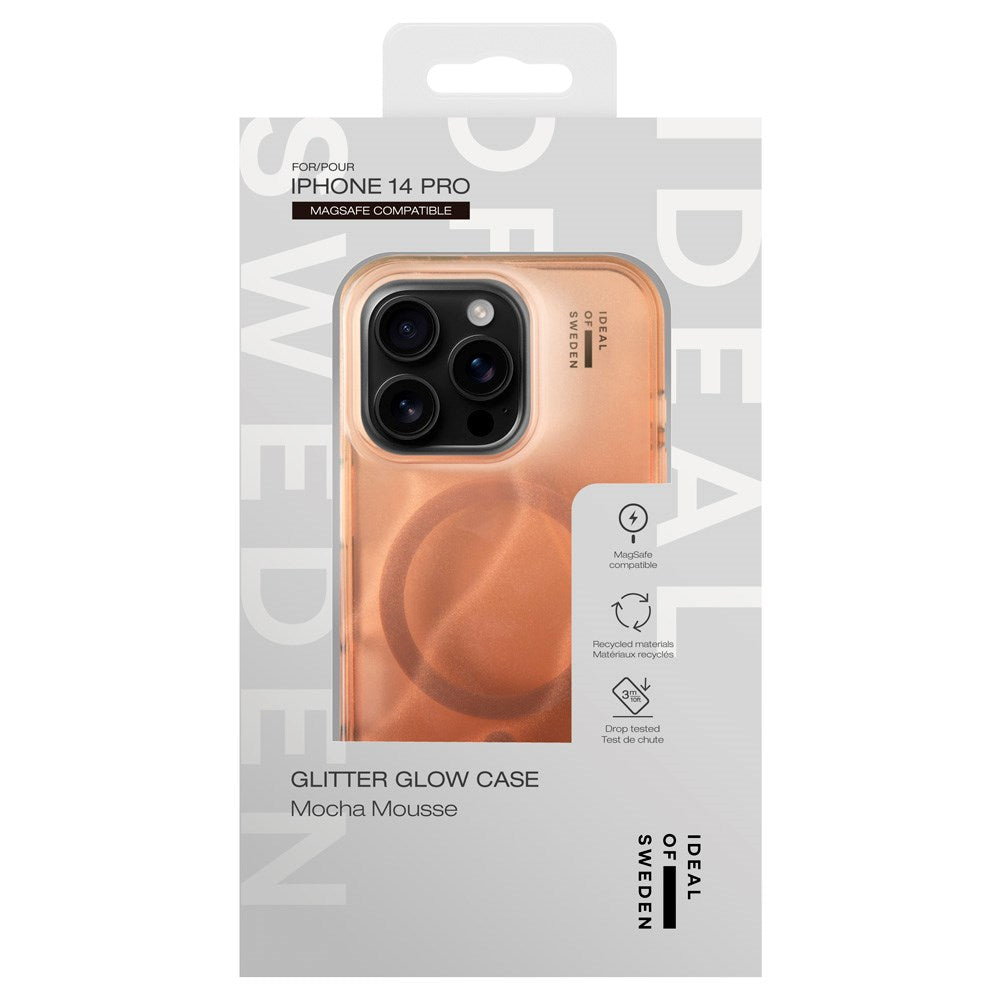 iPhone 14 Pro iDeal Of Sweden Clear Cover - MagSafe Kompatibel - Mocha Mousse