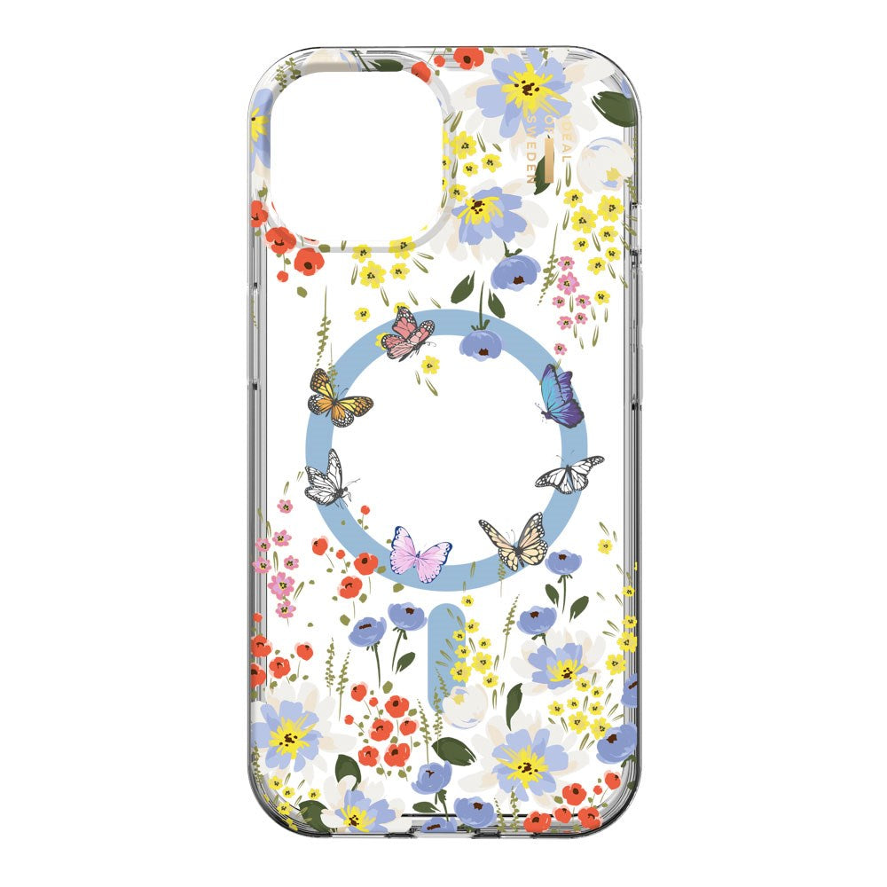 iPhone 16e / 15 / 14 / 13 iDeal Of Sweden Clear Cover - MagSafe Kompatibel - Artistic Garden