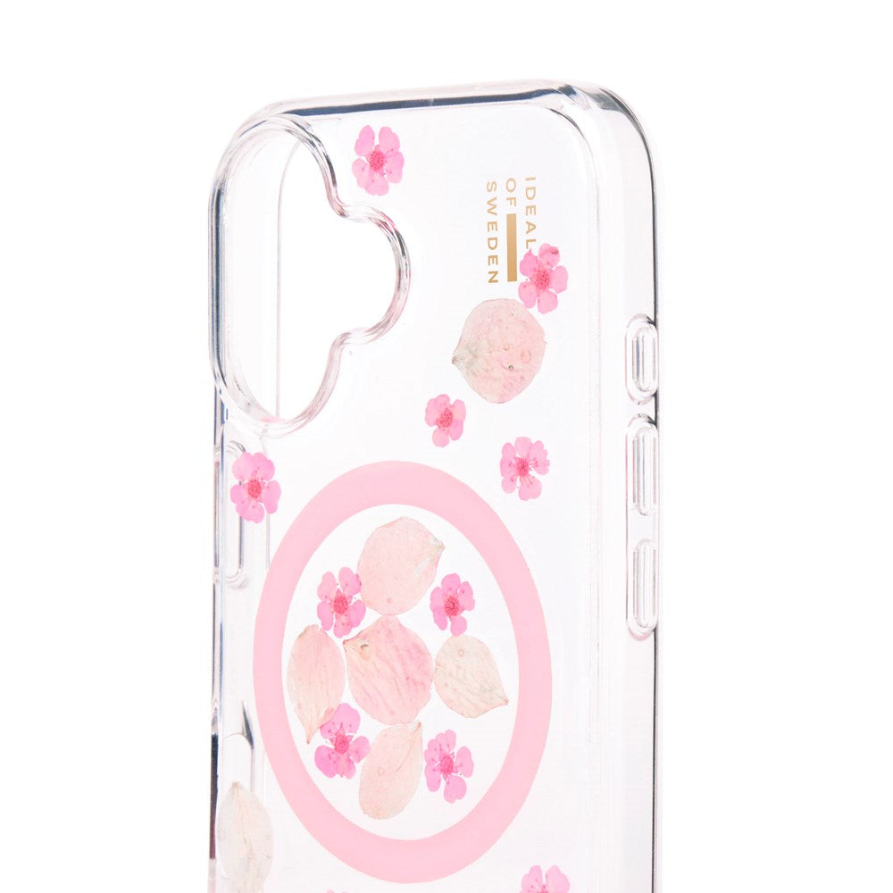 iPhone 16 iDeal Of Sweden Clear Cover - MagSafe Kompatibel - Cherry Blossom