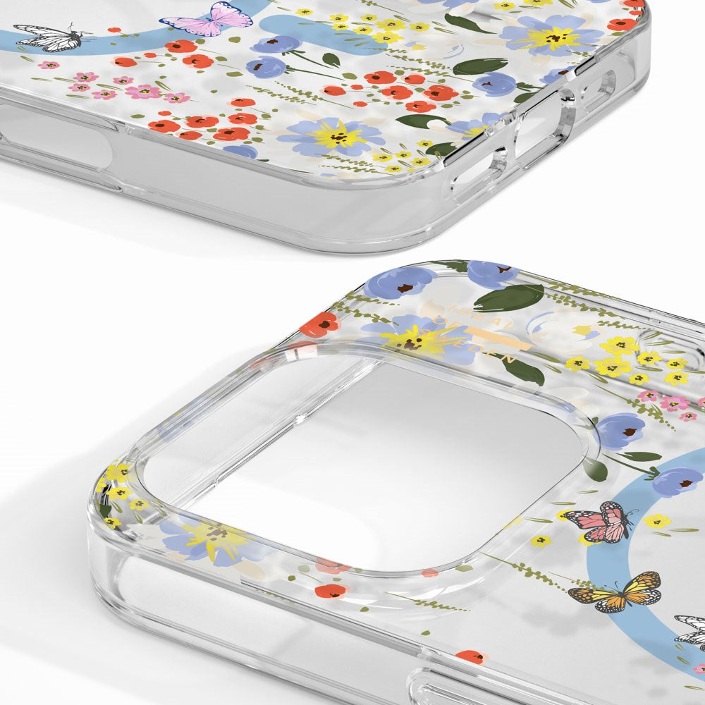 iPhone 16 Pro iDeal Of Sweden Clear Cover - MagSafe Kompatibel - Artistic Garden