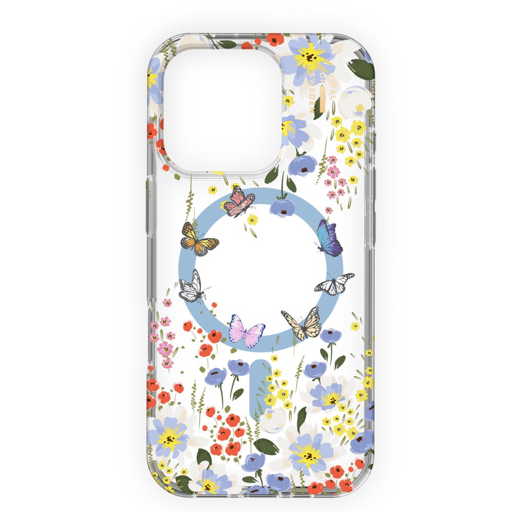 iPhone 16 Pro Max iDeal Of Sweden Clear Cover - MagSafe Kompatibel - Artistic Garden