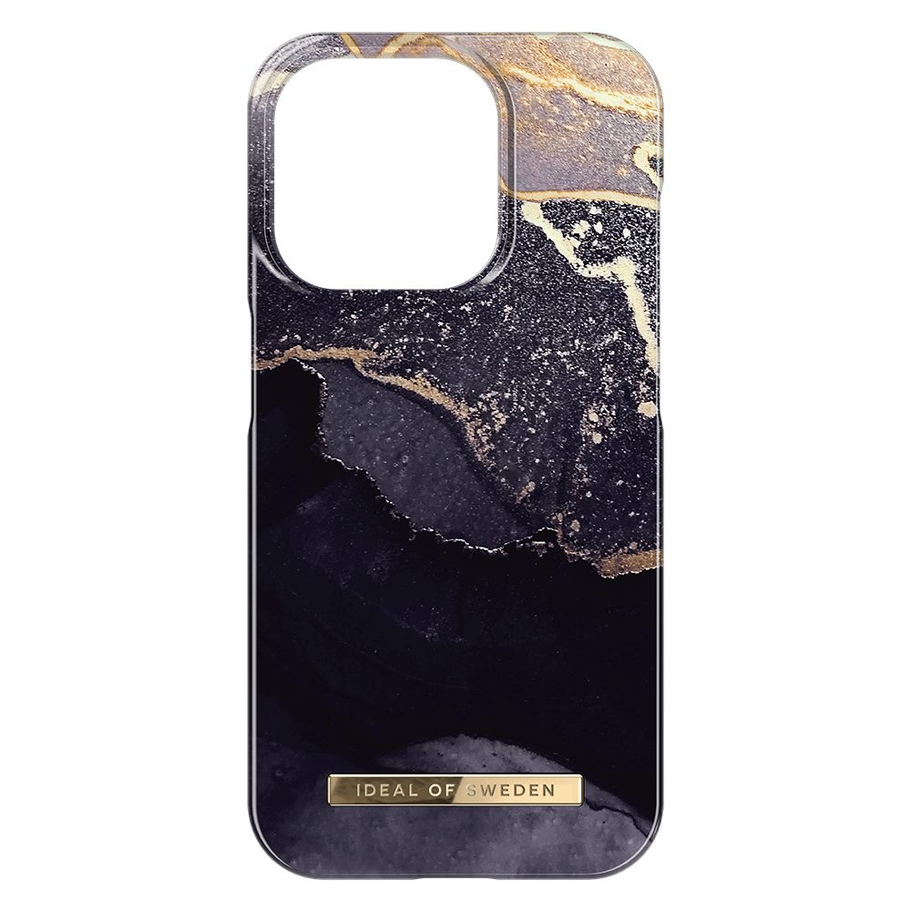 iPhone 15 Pro iDeal Of Sweden Fashion Cover - Golden Twilight Marble