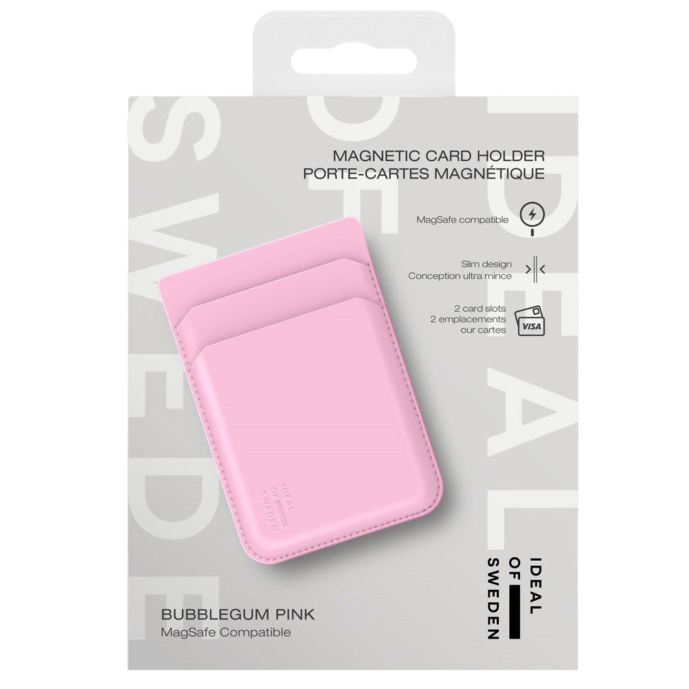 Magnetisk Kortholder fra iDeal Of Sweden - MagSafe Kompatibel - Bubblegum Pink