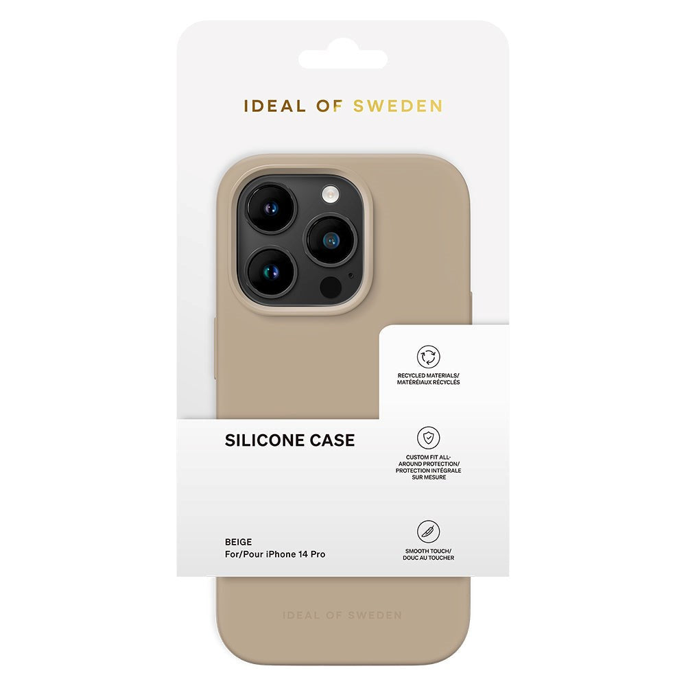 iDeal Of Sweden iPhone 14 Pro Silikone Mobil Cover - Beige