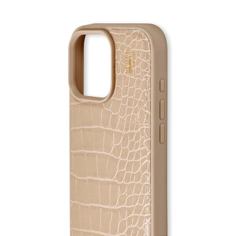 iDeal Of Sweden iPhone 16 Pro Max Vegan Leather Cover - Warm Beige Croco