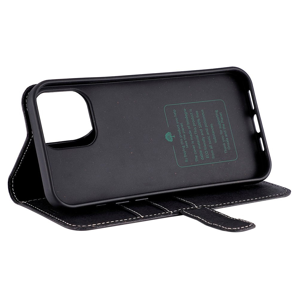 iPhone 11 Pro GEAR Onsala Eco Flip Case med Pung - Nedbrydeligt - Sort