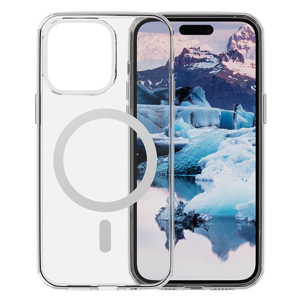 dbramante1928 iPhone 15 Pro Iceland Pro Case - 100% Genbrugsplast - MagSafe Kompatibel - Gennemsigtig