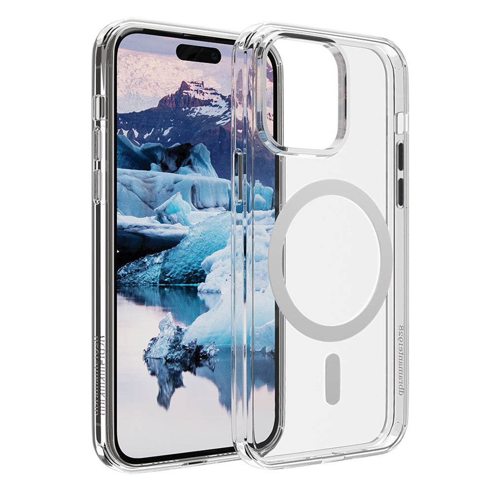 dbramante1928 iPhone 15 Pro Iceland Pro Case - 100% Genbrugsplast - MagSafe Kompatibel - Gennemsigtig