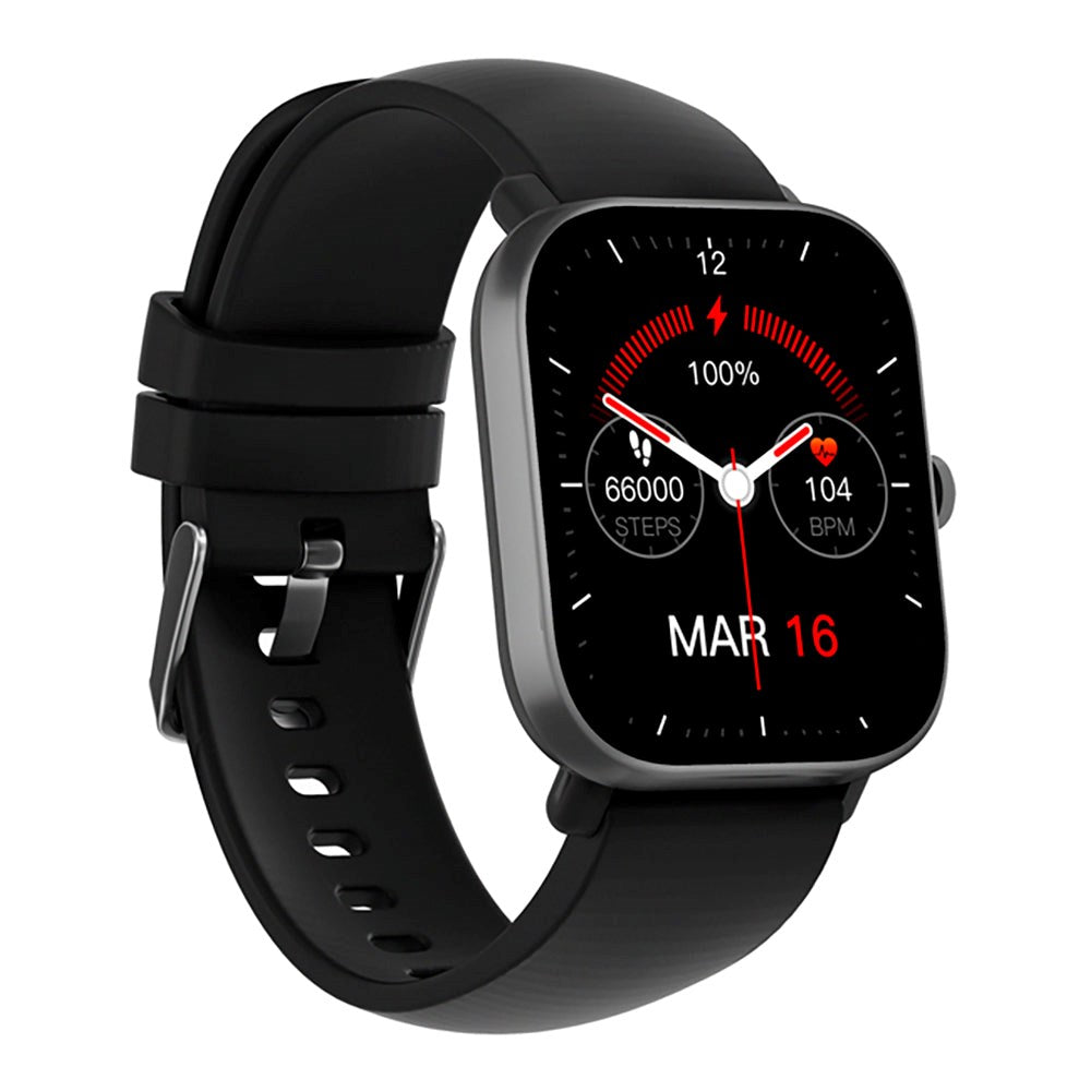 Smartwatch m. Skridttæller - Sinox Lifestyle Square - Sort