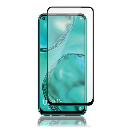 Huawei P40 Lite PANZER Premium Full-Fit Glass - Sort Ramme