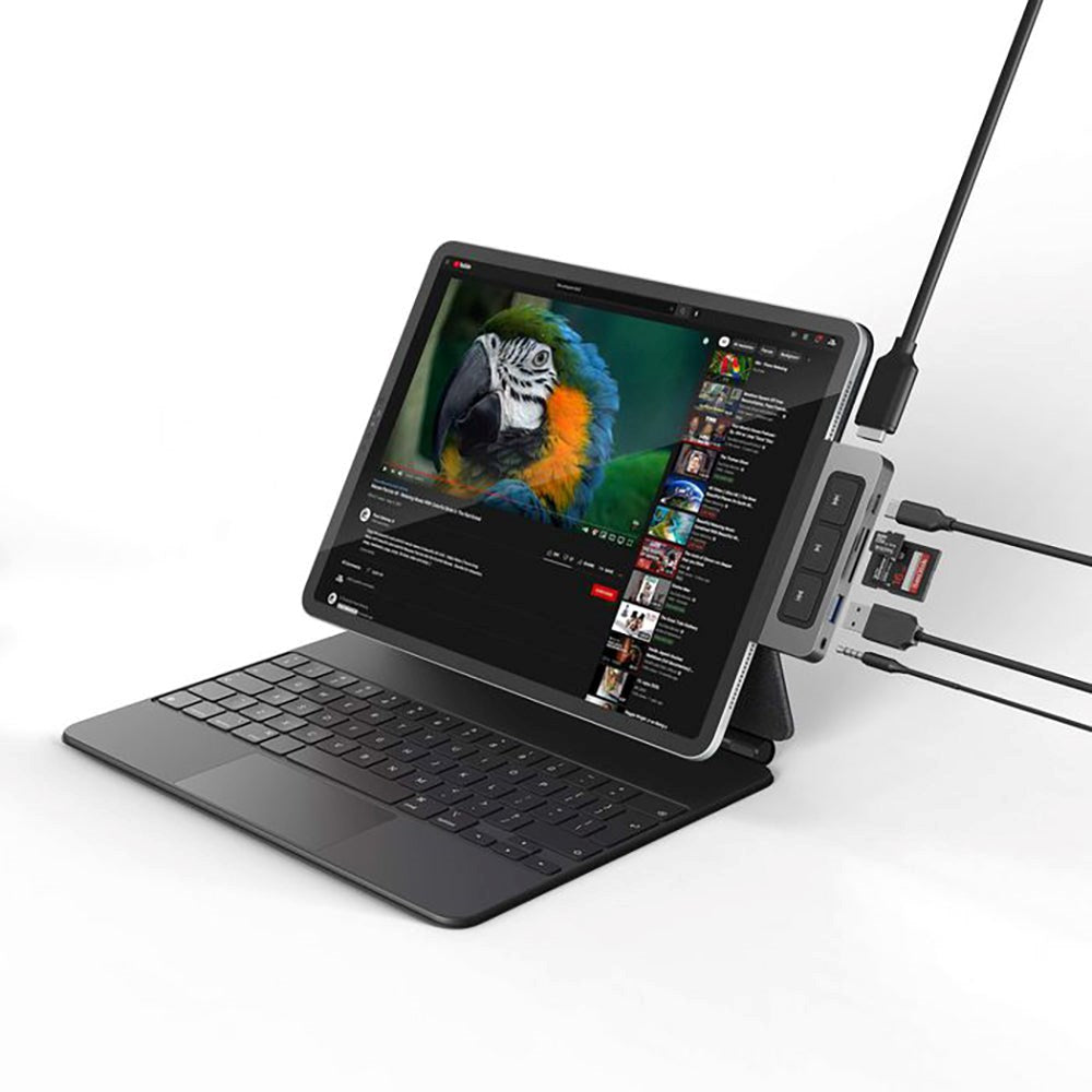 Hyperdrive USB-C Media iPad Adapter 6-i-1 - Grå
