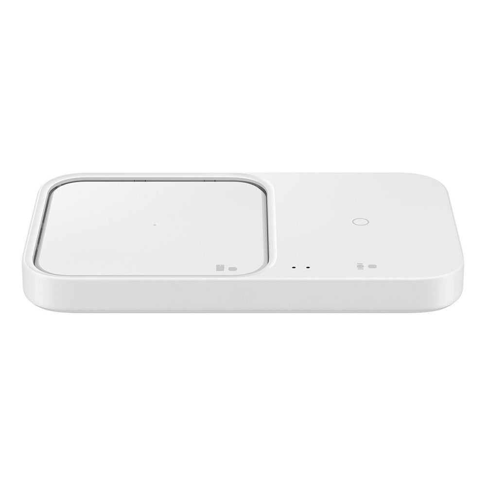 Original Samsung DUO Wireless Pad 15W Trådløs Oplader - Hvid