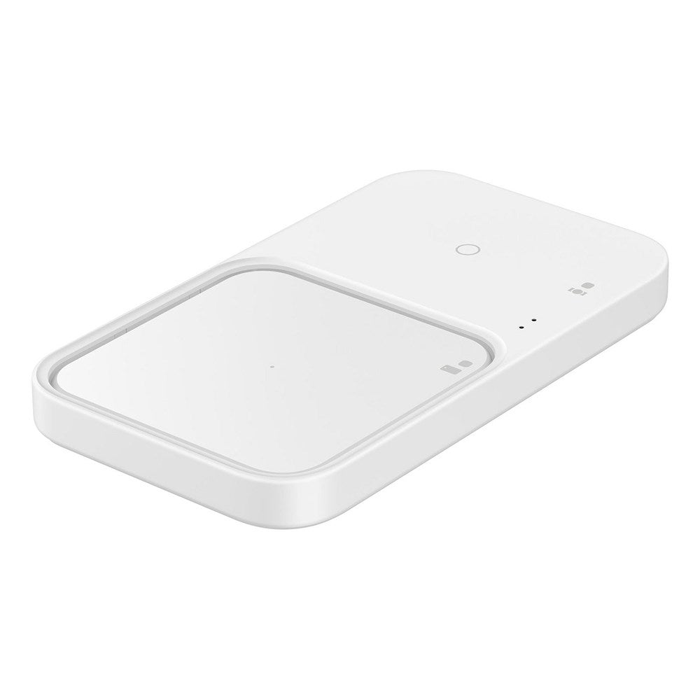 Original Samsung DUO Wireless Pad 15W Trådløs Oplader - Hvid