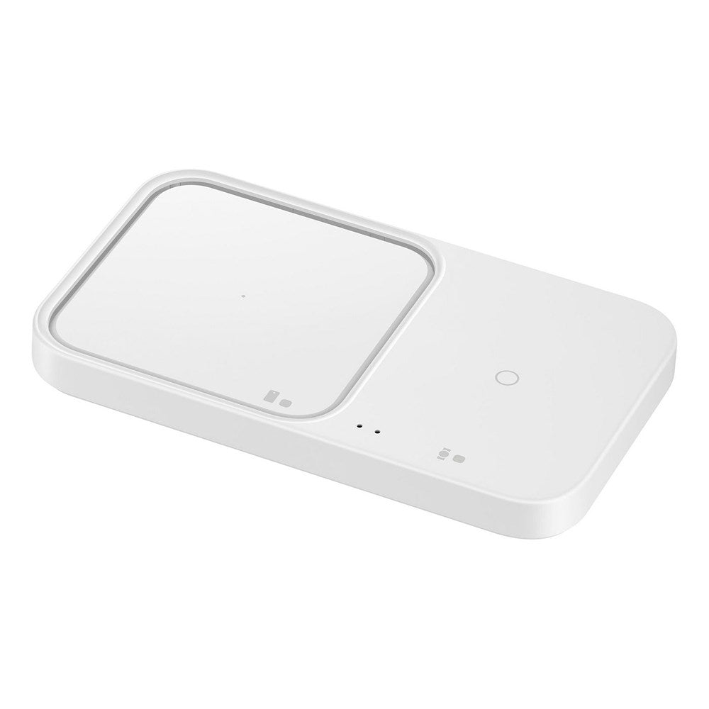 Original Samsung DUO Wireless Pad 15W Trådløs Oplader - Hvid