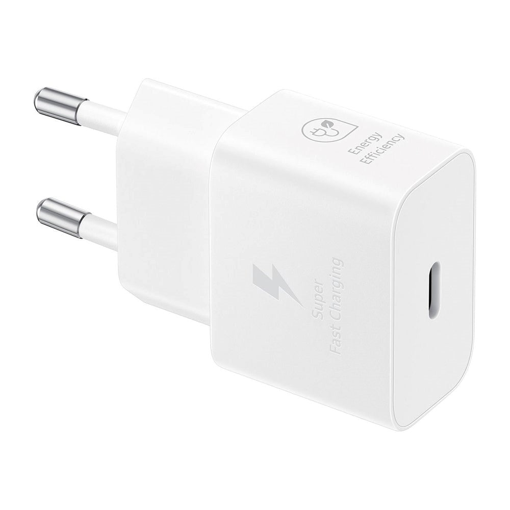 Original Samsung Super Fast Charge 25W USB-C GaN Power Adapter - Hvid