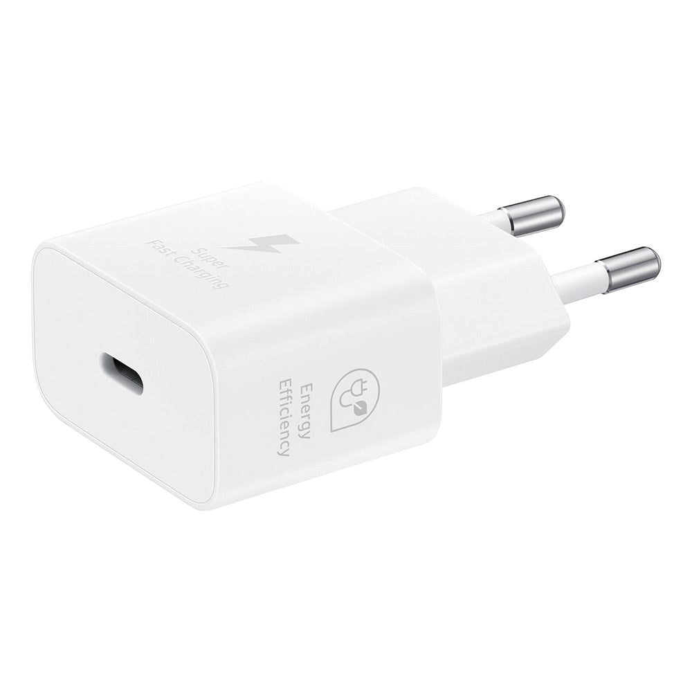 Original Samsung Super Fast Charge 25W USB-C GaN Power Adapter - Hvid