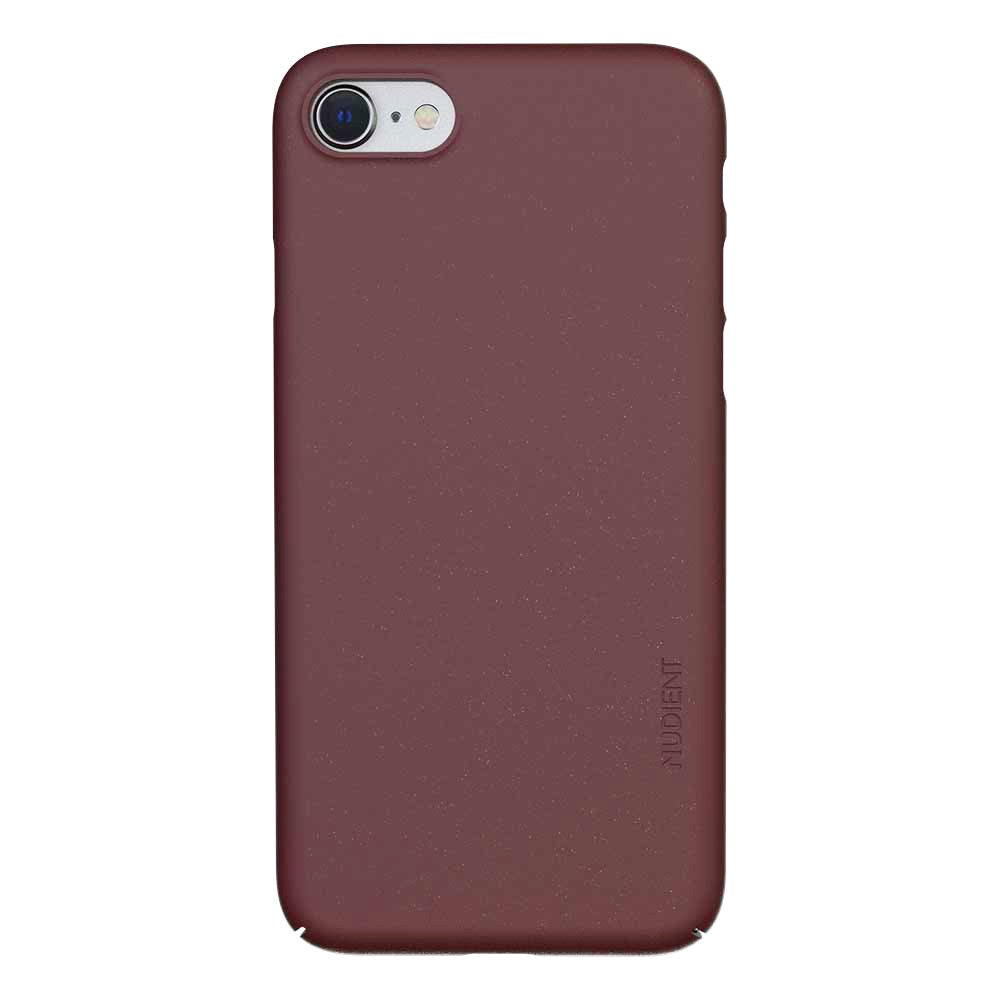 Nudient Thin Case V2 iPhone SE (2022 / 2020) / 8 / 7 Bagside Cover - Sangria Red