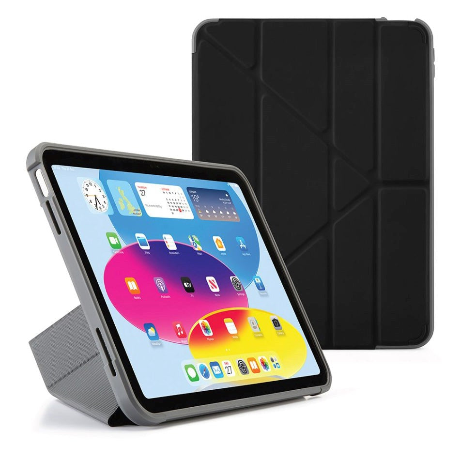 iPad 10.9" (2022) Cover - Pipetto Origami Shield Case - Black