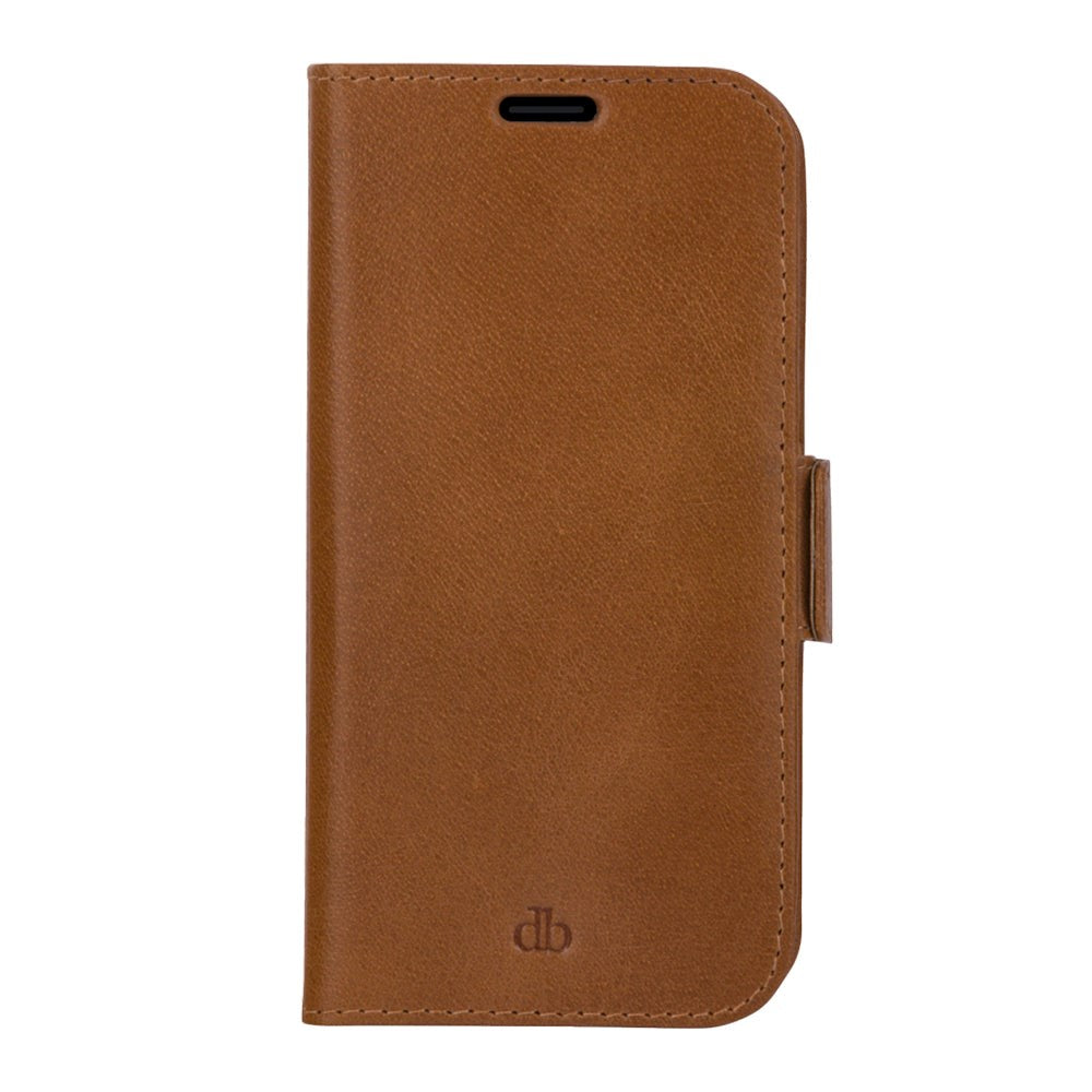 iPhone 13 Pro dbramante1928 Lynge Ægte Læder Magnet Flip Cover - Tan