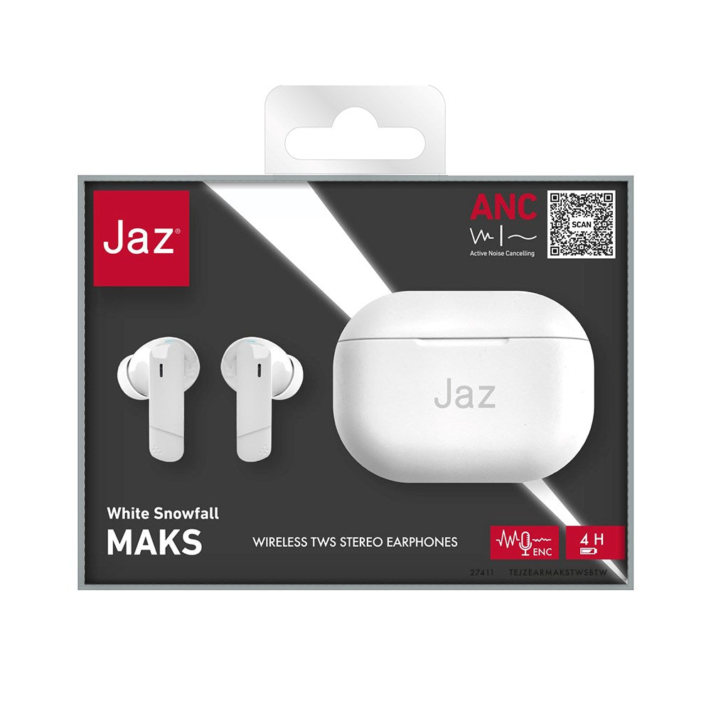 Jaz Max True Wireless In-Ear Høretelefoner - Hvid