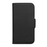 iPhone 14 Key Nordfjord Slim Wallet Læder Cover m. Pung - Sort